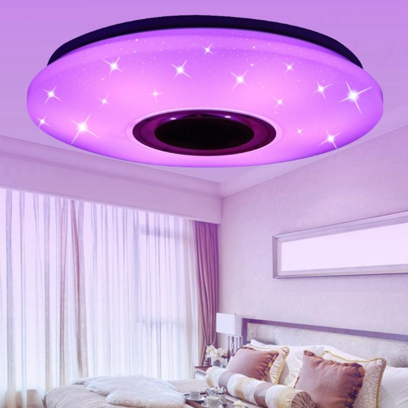 48w 102 Led Rgbw Stropní Lampa Starlight Hudební Světlo Bluetooth Salon Ložnice Ovládání App Ac85-265v