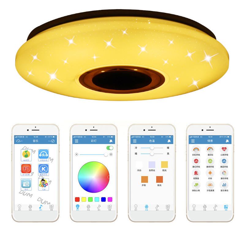 48w 102led Stmívatelné Rgbw Hudební Stropní Světlo Hvězdné Nebe Ovládání Bluetooth App