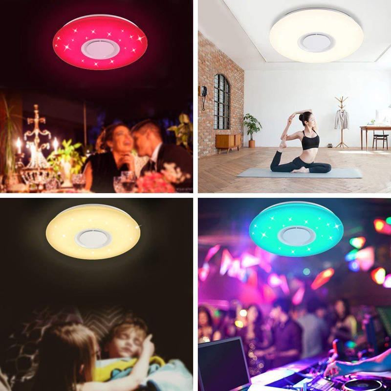 48w 102led Stmívatelné Rgbw Hudební Stropní Světlo Hvězdné Nebe Ovládání Bluetooth App