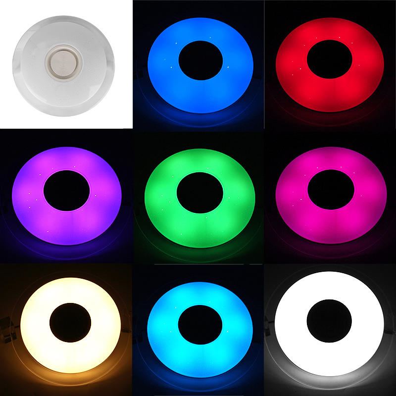 48w 108led Stmívatelné Rgb Stropní Světlo Pro Zapuštěnou Montáž Bluetooth Music Speaker Ovládání App