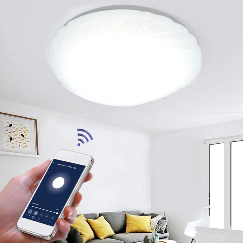 48w Wifi Led Stropní Světlo Plynulé Stmívání Ovládání App Obývací Pokoj Jídelna Ložnice Funguje S Alexa Google Home Ifttt