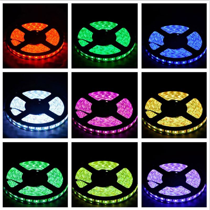 4pcs 5m Nevodotěsné Smd2835 Rgb Alexa App Domácí Wifi Ovládání Smart Led Strip Light Kit Ac110-240v