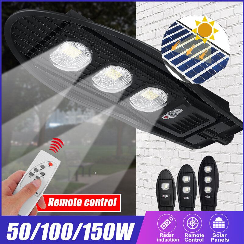 50/100/150w Led Solar Motion Venkovní Pouliční Nástěnná Indukční Lampa Světlo Zahradní