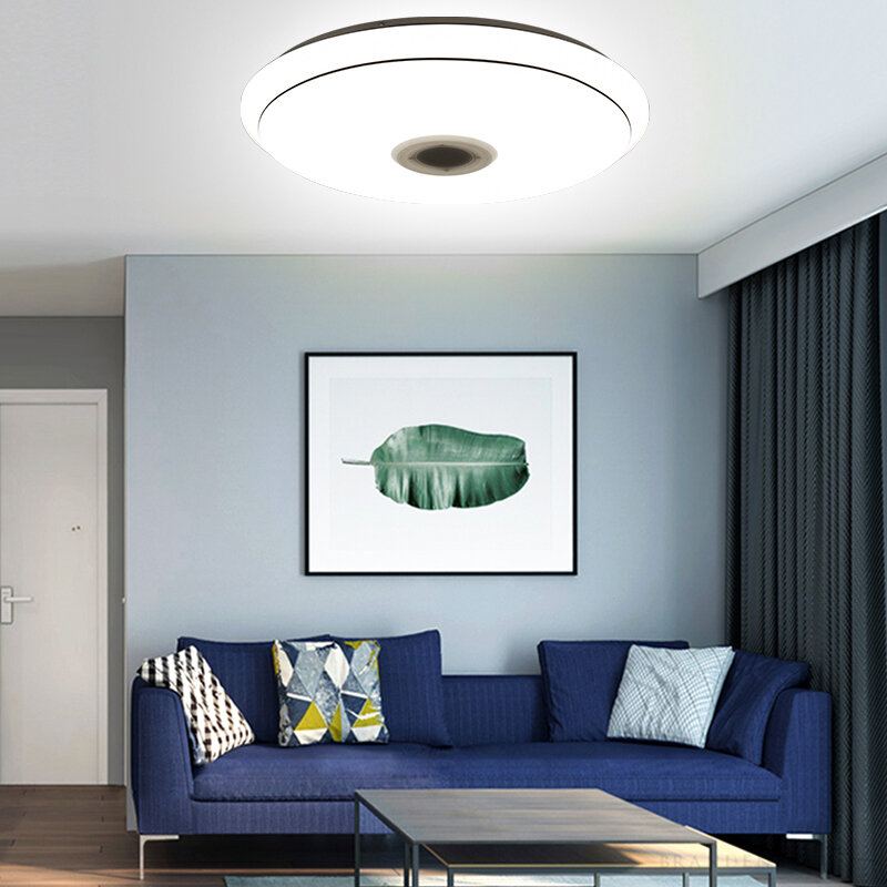 50cm Ac85-265v Led Rgb Hudební Stropní Lampa App + Dálkové Ovládání Chytré Světlo Funguje S Google Home Alexa