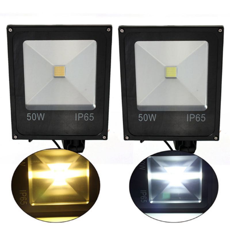 50w Pir Pohybový Senzor Led Flood Light Ip65 Teplé/studené Bílé Osvětlení