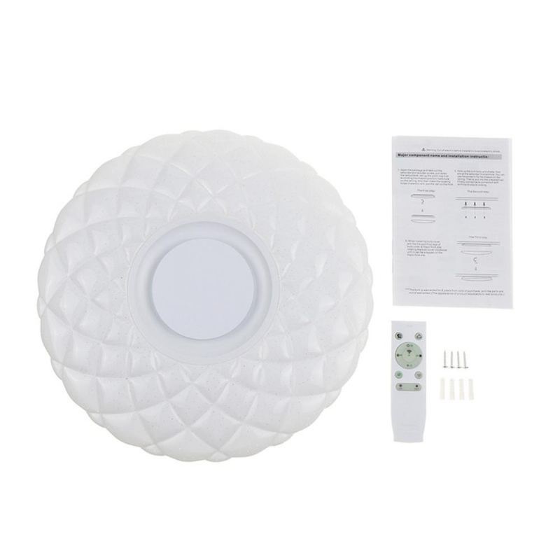 50w Stmívatelné Led Zapuštěné Stropní Světlo Bluetooth Reproduktorová Lampa S Dálkovým Ovladačem