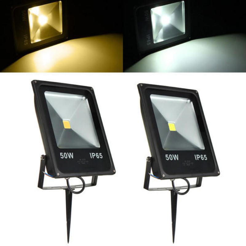 50w Vodotěsná Venkovní Zahradní Bezpečnostní Lampa Ip65 Bílá/teplá Bílá Led