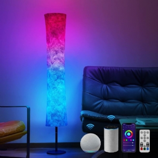 58" Měkké Světlo Moderní Led Stojací Lampa Rgb Barva Měnící Látkové Stínění App+dálkové Ovládání