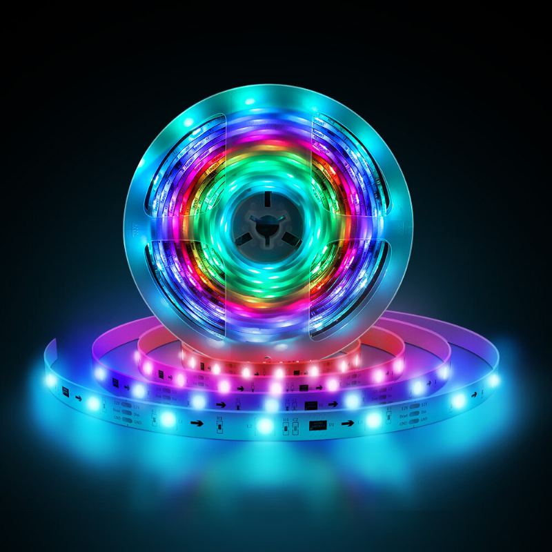 5m/10m Vestavěný Ic Smart Wi-fi Rgb Magický Led Pásek Světlo+40keys Ir Dálkové Ovládání Spolupráce S Alexa Google Assistant Vánoční Ozdoby Výprodej Osvětlení