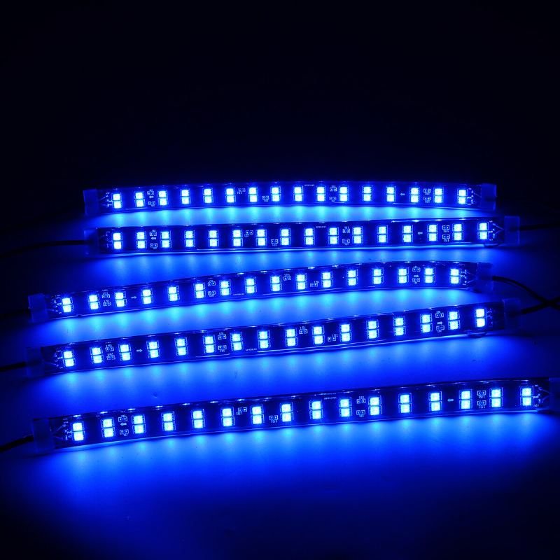 6/8ks 5050 Led Podsvícení Do Auta Dc12v 40w Rgb Led Neonové Do Atmosféra Bluetooth Ovládání