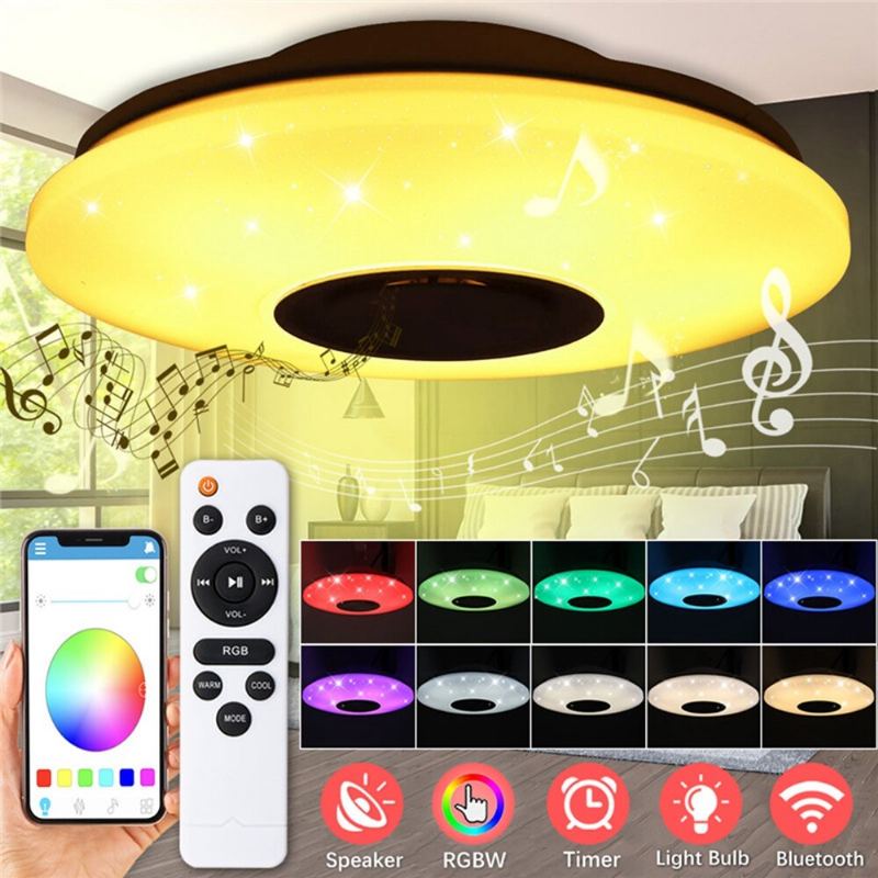 60w Ac220v 102led Starry Stínidlo Led Inteligentní Stropní Lampa Bluetooth Music Smart Ceiling Light App+dálkové Ovládání