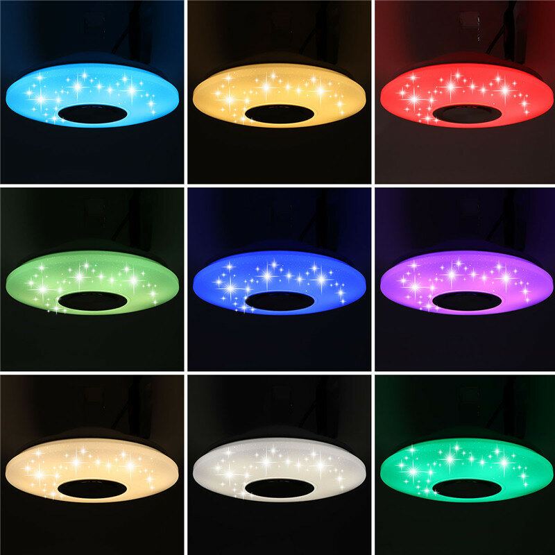 60w Ac220v 102led Starry Stínidlo Led Inteligentní Stropní Lampa Bluetooth Music Smart Ceiling Light App+dálkové Ovládání