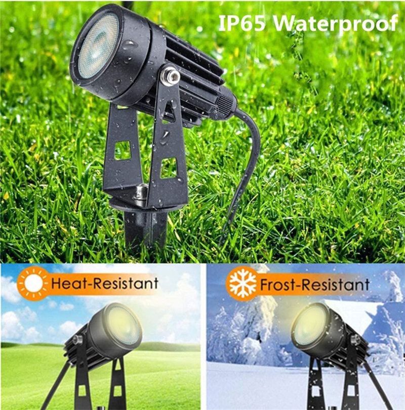 6ks Rgb Led Zahradní Bodová Světla Venkovní Svítidla Landscape Lamp Remote