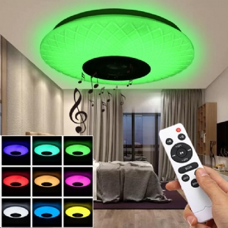 72w Rgb Hudební Barevné Led Stropní Světlo Stmívatelná Lampa Bluetooth + Ovládání App Ac180v~265v