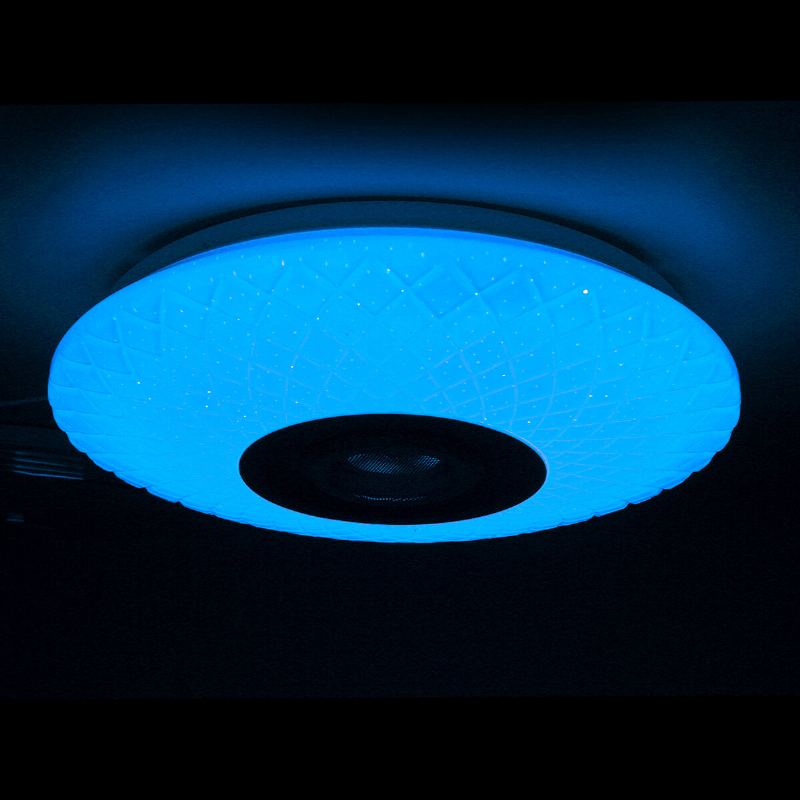 72w Rgb Hudební Barevné Led Stropní Světlo Stmívatelná Lampa Bluetooth + Ovládání App Ac180v~265v