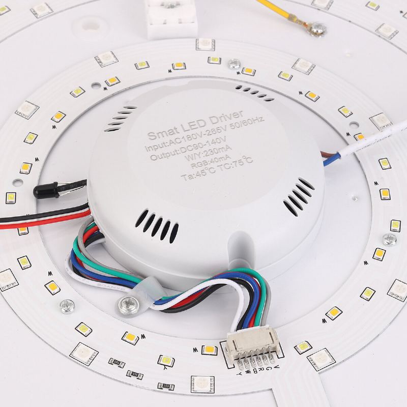 72w Rgb Hudební Barevné Led Stropní Světlo Stmívatelná Lampa Bluetooth + Ovládání App Ac180v~265v