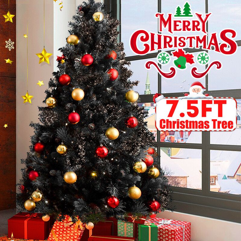 7.5 Ft Pvc Umělý Stojan Na Vánoční Stromek Vnitřní Venkovní Sváteční Dekorace Dárek