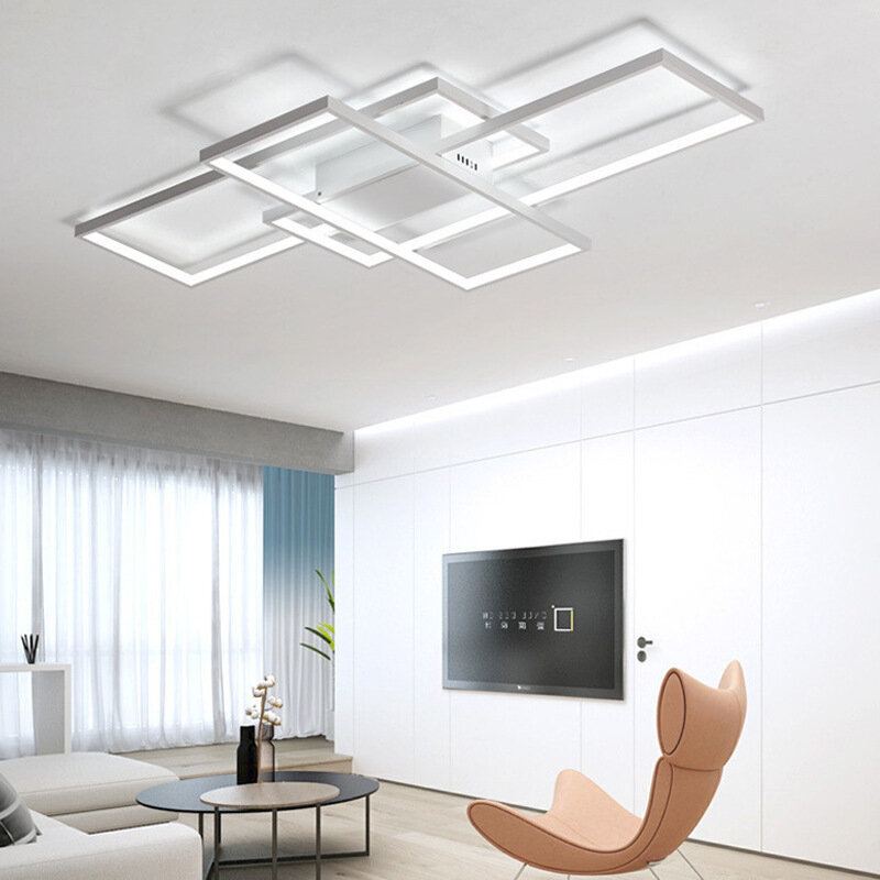 90x50cm Obývací Pokoj Led Stropní Svítidlo Severské Kreativní Lampy A Lucerny Moderní Minimalistická Obdélníková Ložnice Domácí Dekorace Osvětlení