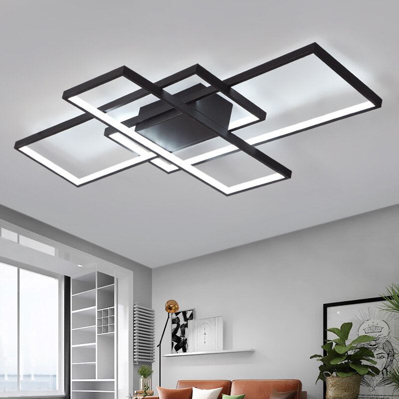 90x50cm Obývací Pokoj Led Stropní Svítidlo Severské Kreativní Lampy A Lucerny Moderní Minimalistická Obdélníková Ložnice Domácí Dekorace Osvětlení