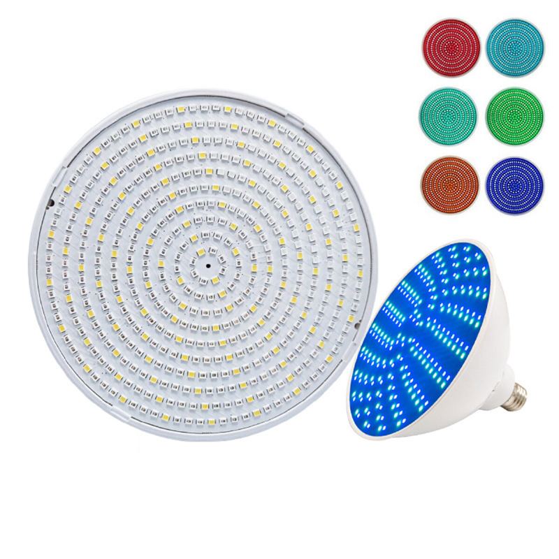 Ac120v E27 45w Rgbw Led Podvodní Žárovka Dálkové Ovládání Vodotěsné Bazénové Světlo Se Změnou Barvy