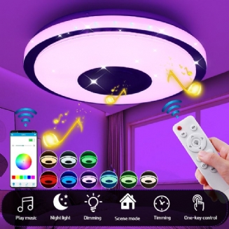 Ac220v/110-240v 38cm Led Rgb Hudební Stropní Lampa Bluetooth App+dálkové Ovládání Kuchyň Ložnice Koupelna