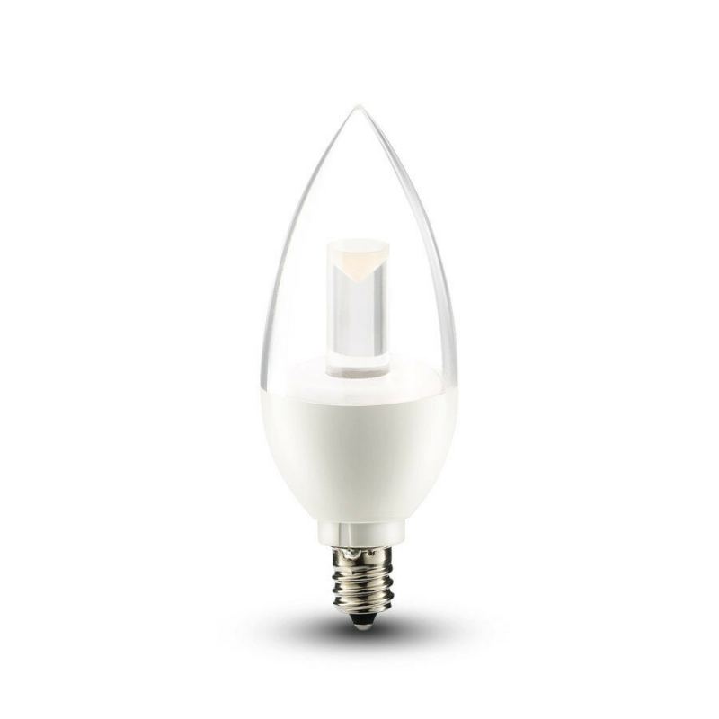 Al-b04 E12 4.5w Stmívatelná Led Svíčková Žárovka Teplá Bílá / Čistě