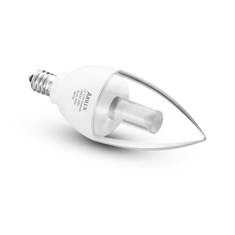 Al-b04 E12 4.5w Stmívatelná Led Svíčková Žárovka Teplá Bílá / Čistě