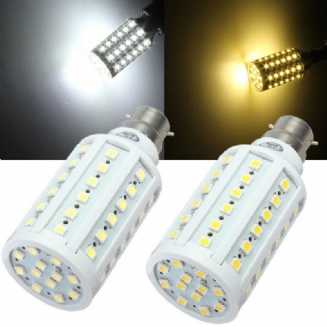 B22 10w Smd 5050 Bílá/teplá Bílá 60 Led Žárovka Na Kukuřici Ac 110v