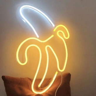 Banana Led Neon Sign Light Umělecká Nástěnná Lampa Pro Bar Pub Ložnice Dekorace