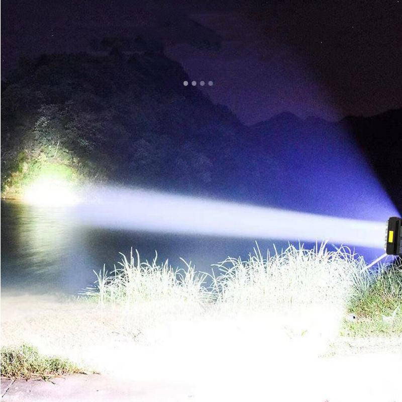 Bikight 8led+cob 4režimy Super Jasná Přenosná Solární Svítilna Usb Dobíjecí Indikátor Napájení Searchlight Vodotěsný Silný Reflektor