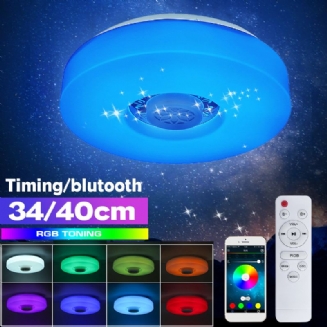 Bluetooth Led Stropní Světlo Rgb 3d Prostorový Zvuk Hudba Stmívatelná Lampa App Remote