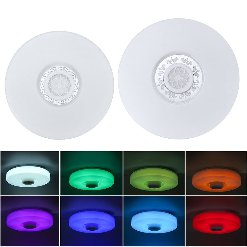 Bluetooth Led Stropní Světlo Rgb 3d Prostorový Zvuk Hudba Stmívatelná Lampa App Remote