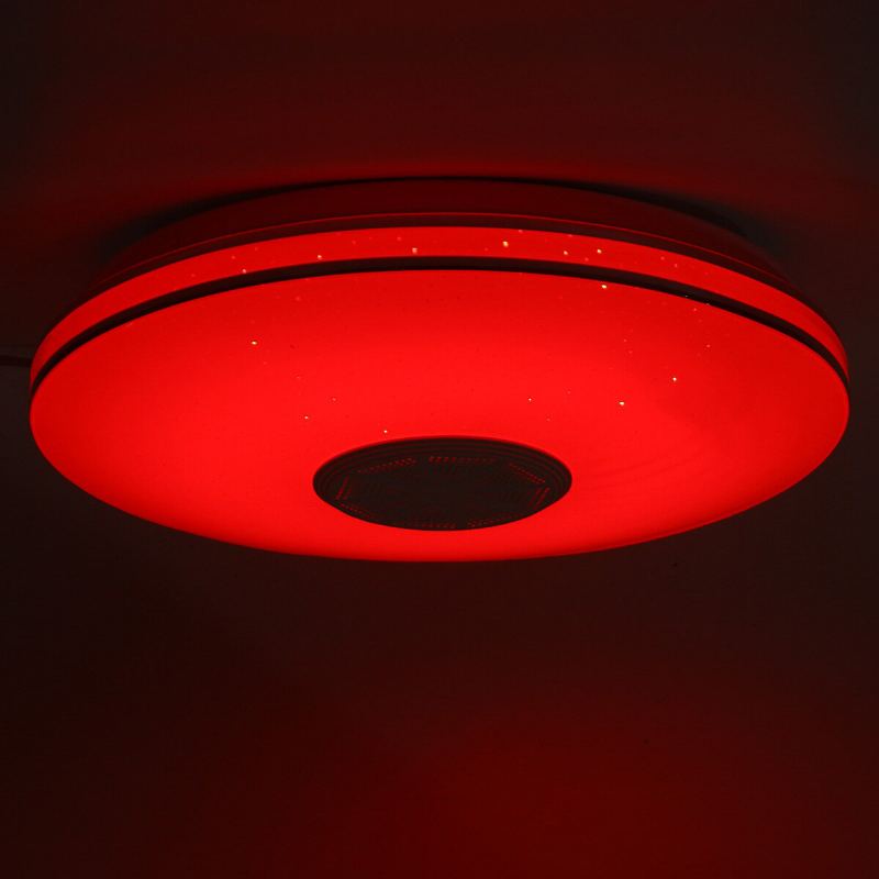 Bluetooth Wifi Led Stropní Světlo Rgb Hudební Reproduktor Stmívatelná Lampa App Remote