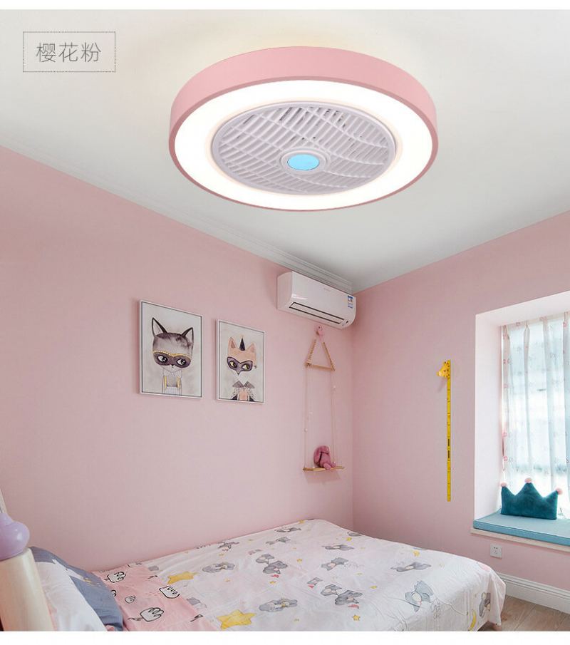 Chytrý Stropní Ventilátor S Dálkovým Ovládáním Mobilní Telefon Wi-fi Vnitřní Domácí Dekorace S Lehkým Moderním Osvětlením Kruhová Lampa