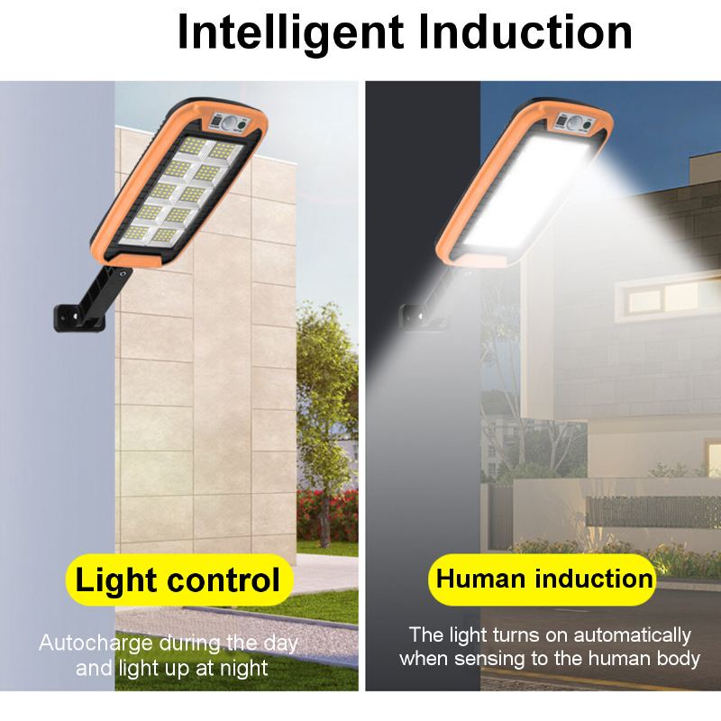 Cob Led Solární Pouliční Nástěnné Světlo Pir Motion Sensor Stmívatelné Svítidlo Venkovní Zahrada