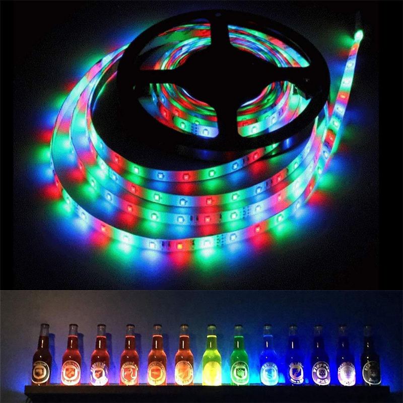 Dc12v 5m/10m 5050 Rgb Funkce Časovače Led Pásek Světlo Vodotěsné S 40klávesovým Dálkovým Ovládáním + Hudebním Ovladačem