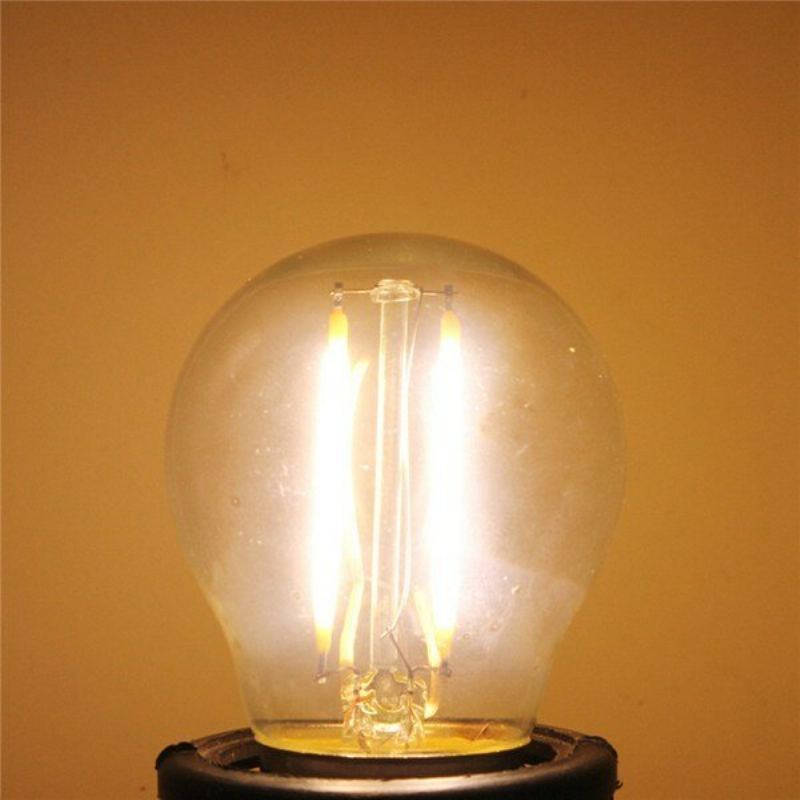 E27 2w Bílá/teplá Bílá Cob Led Vláknové Retro Žárovky Edison 85-265v