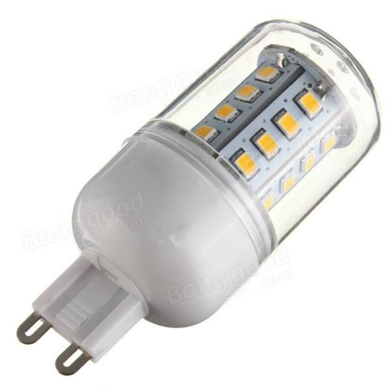 E27/e14/g9/gu10/b22 3.3w 30 Smd 2835 Led Žárovka Kukuřičná Teplá Bílá/bílá 110v