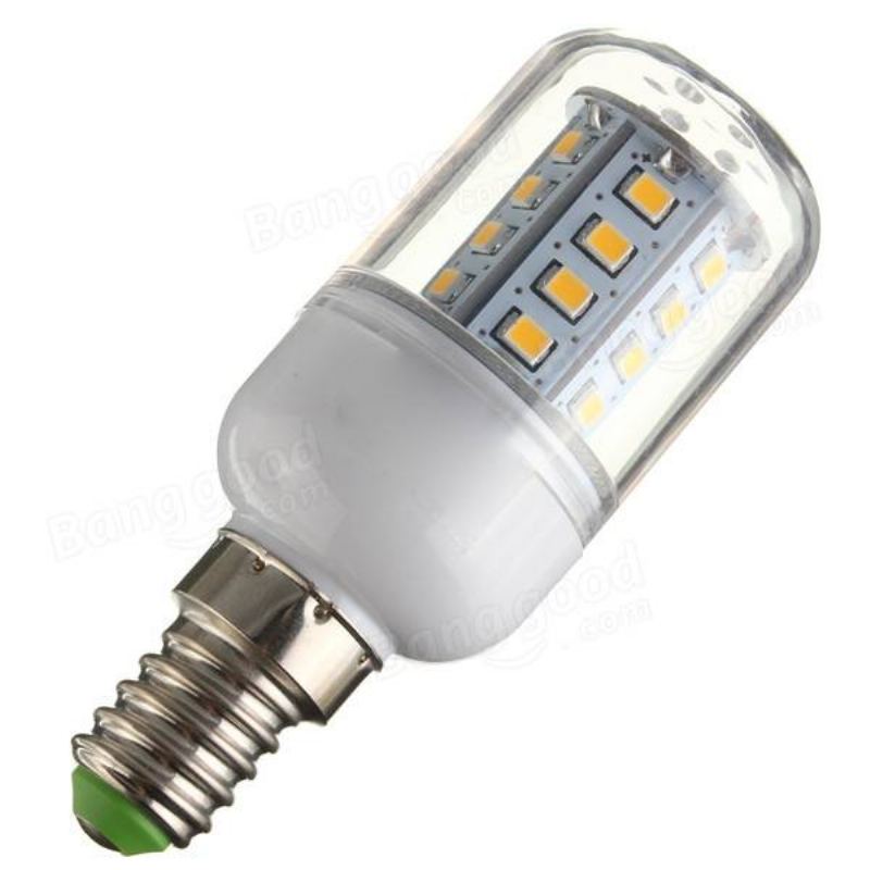 E27/e14/g9/gu10/b22 3.3w 30 Smd 2835 Led Žárovka Kukuřičná Teplá Bílá/bílá 110v