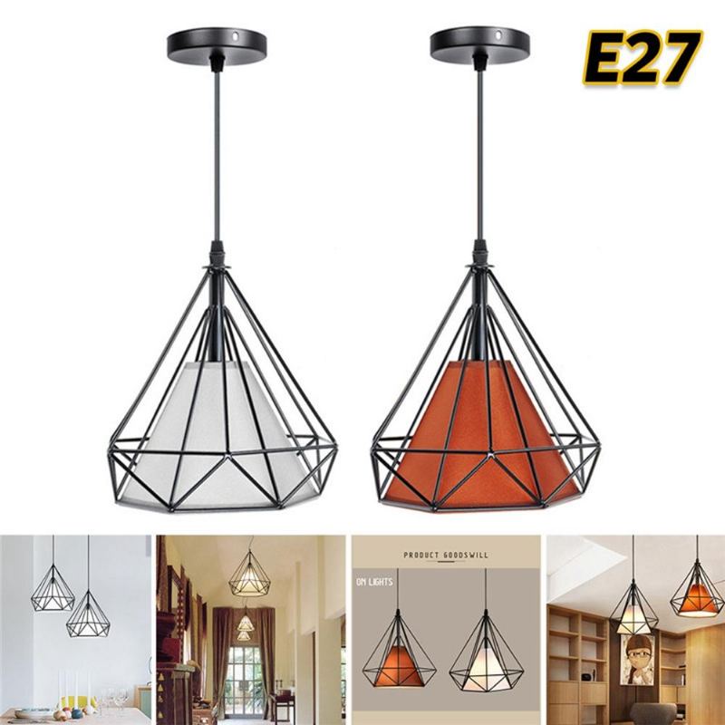 E27 Moderní Industriální Vintage Klec Závěsné Stropní Světlo Stínidlo Na Lampu