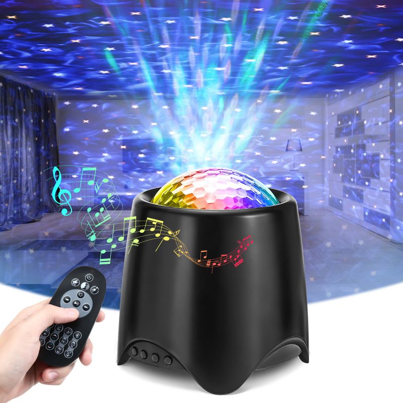 Elfeland Usb Rgb Led Galaxy Projector Light Noční Světlo Starry Sky Ocean Music S Dálkovým Ovládáním