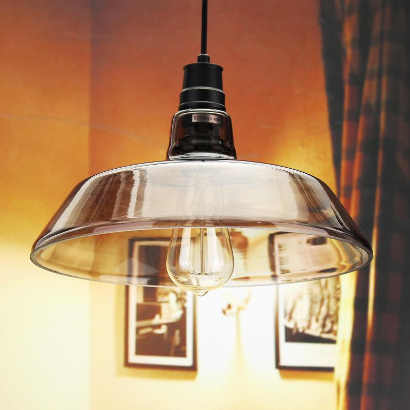 Industriální Retro Vintage Dýmka Skleněná Edisonova Žárovka Závěsné Stropní Svítidlo Do Obývacího Pokoje