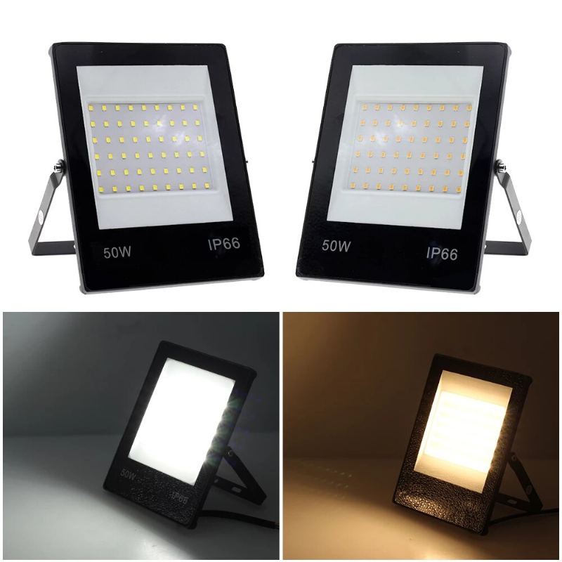 Ip66 Vodotěsné Led Flood Light 220v 50w 100w 150w Venkovní Světlo S Vysokým Jasem Led Reflektor Nástěnné Světlomety Pouliční Nástěnná Lampa Osvětlení