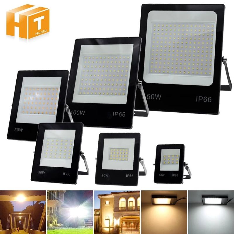 Ip66 Vodotěsné Led Flood Light 220v 50w 100w 150w Venkovní Světlo S Vysokým Jasem Led Reflektor Nástěnné Světlomety Pouliční Nástěnná Lampa Osvětlení