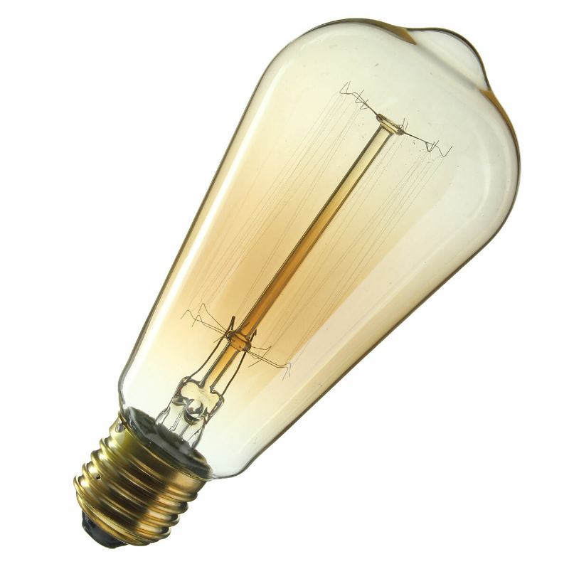 Kingso 2ks 110v 60w Edison Retro Series Tungsten Lamp Rovný Drát