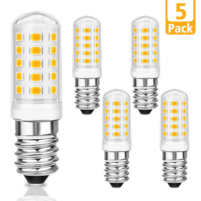 Kingso 5pcs Ac 230v 5w 3000k E14 Led Kukuřičná Žárovka Kapsle Světlo 360° Osvětlovací Lampa