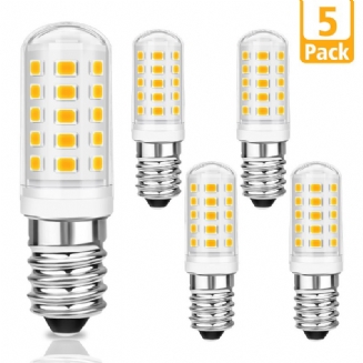 Kingso 5pcs Ac 230v 5w 3000k E14 Led Kukuřičná Žárovka Kapsle Světlo 360° Osvětlovací Lampa