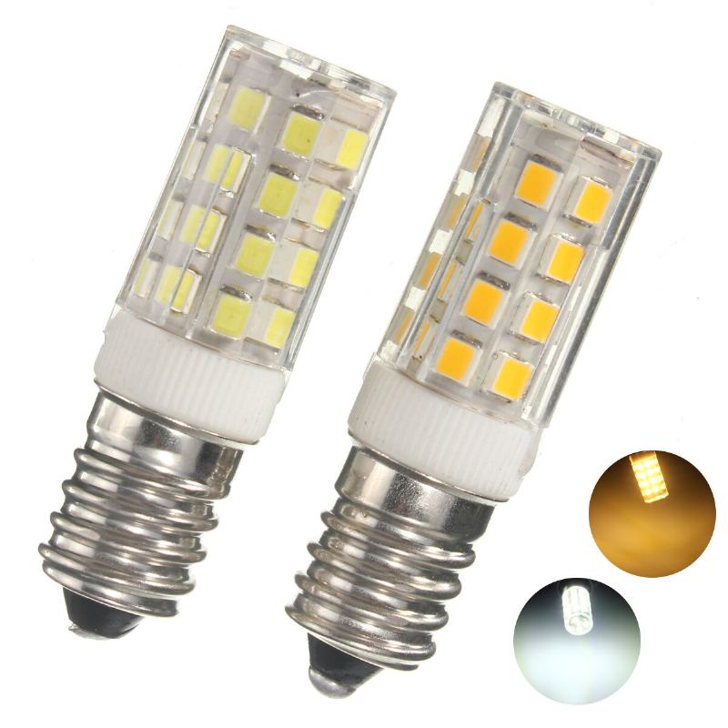 Kingso E14 5w Led Žárovka 2835 35smd 430lm Nestmívatelné Teplá Bílá Čistě Lampa Kukuřičného Světla 360 Stupňů Úhel Paprsku 240v Ac