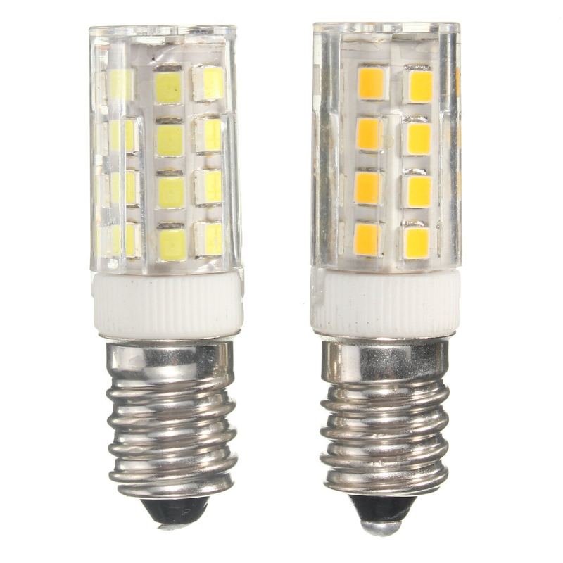 Kingso E14 5w Led Žárovka 2835 35smd 430lm Nestmívatelné Teplá Bílá Čistě Lampa Kukuřičného Světla 360 Stupňů Úhel Paprsku 240v Ac