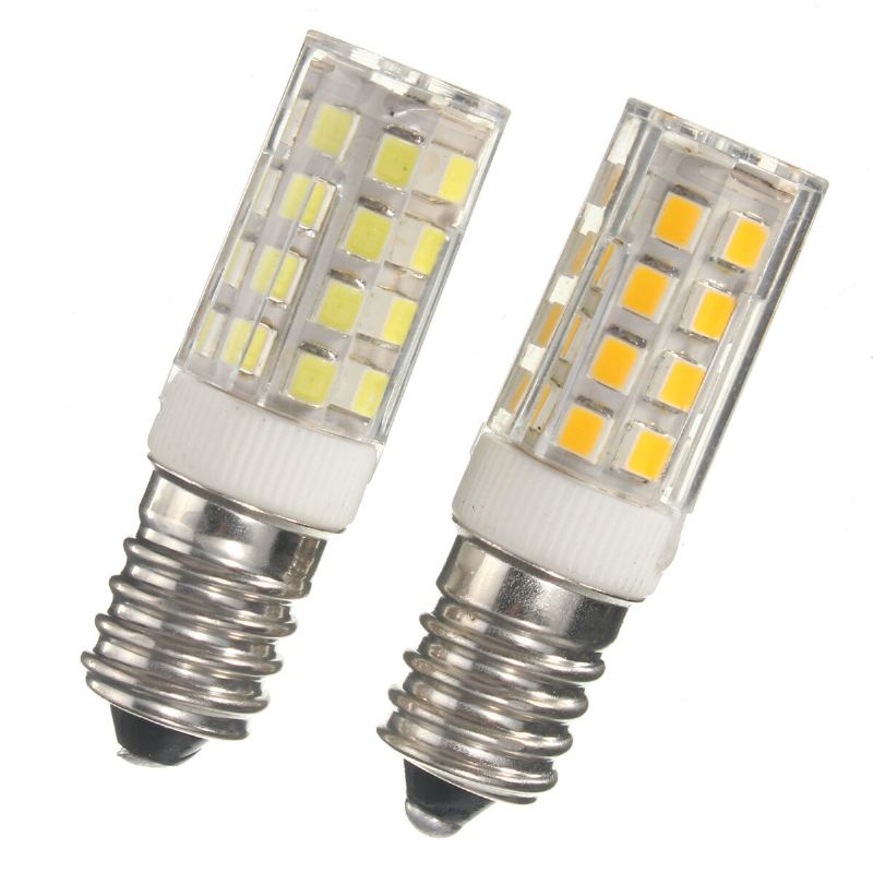 Kingso E14 5w Led Žárovka 2835 35smd 430lm Nestmívatelné Teplá Bílá Čistě Lampa Kukuřičného Světla 360 Stupňů Úhel Paprsku 240v Ac